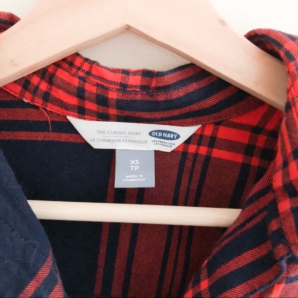 Old Navy “the classic shirt” plaid 309 - Picture 4 of 7